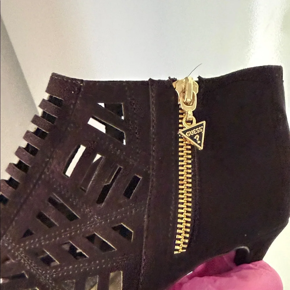 Guess Women's Black Cutout Heels - Picture 4 of 11